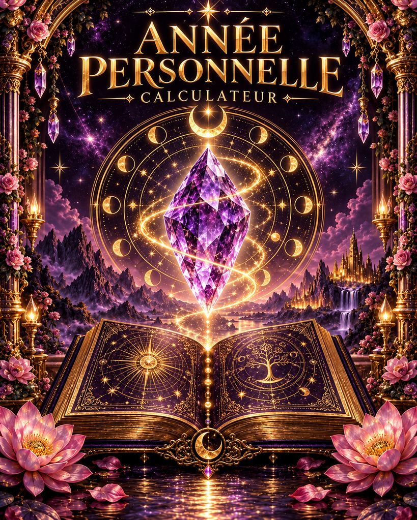 Couverture portant le titre Année personnelle et le sous-titre Calculateur.