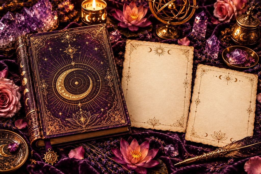 Journal et cartes vierges pour évoquer la date de naissance et l’année étudiée.